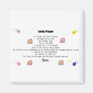 Lord's Prayer Poster Magnet