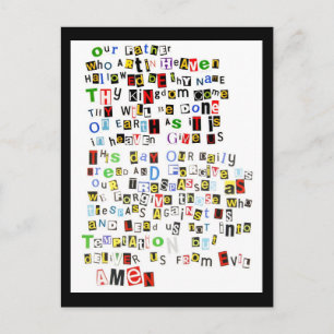 Lord's Prayer Postkarte