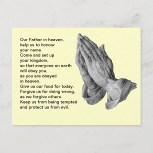 Lord's Prayer Postkarte