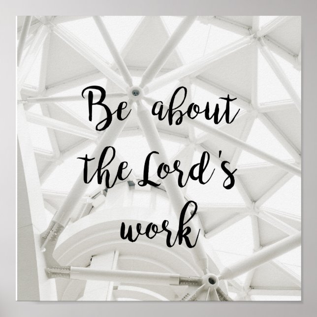 Lord's Work - Foto Custom Poster (Vorne)
