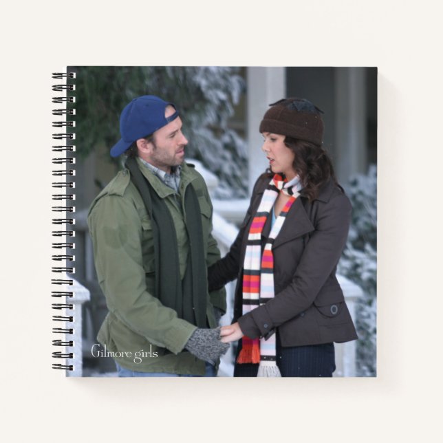 Lorelai & Luke Holding Hand in Hand Notizbuch (Vorderseite)