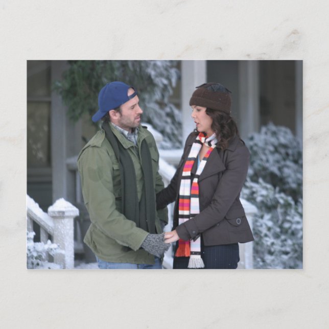 Lorelai & Luke Holding Hand in Hand Postkarte (Vorderseite)