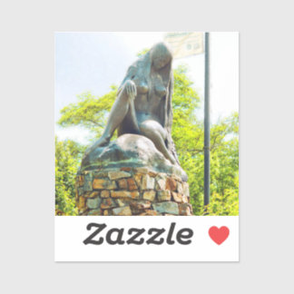 Lorelei Rhein Statue Malereieffekt Aufkleber