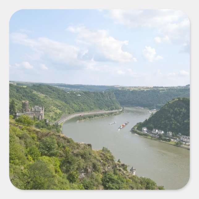 Loreley Quadratischer Aufkleber (Vorderseite)