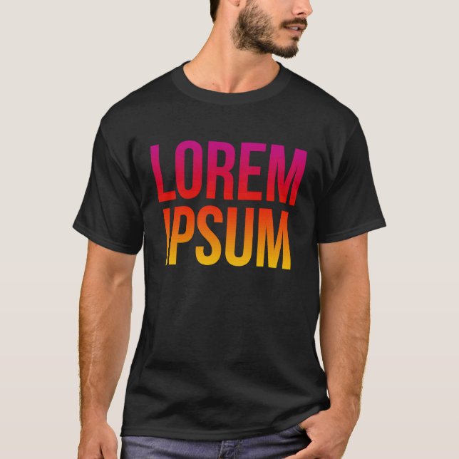 Lorem Ipsum Coole Dummy Text Nonsense Zitat T-Shirt (Vorderseite)