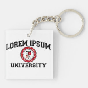 Lorem Ipsum HochschulUni-Schüler-blinder Latein Schlüsselanhänger