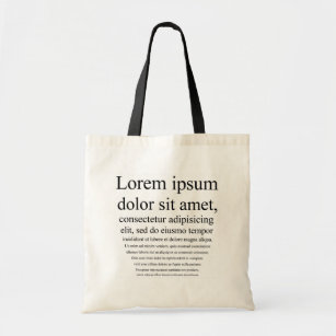 Lorem Ipsum Taschen-Tasche Tragetasche