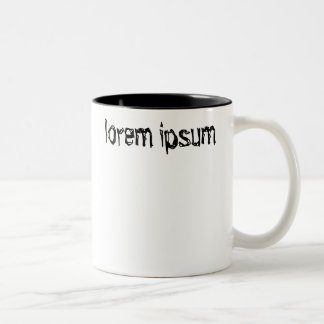 Lorem ipsum zweifarbige tasse