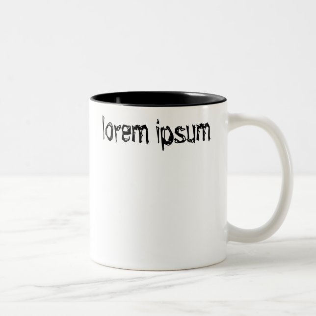 Lorem ipsum zweifarbige tasse (Rechts)