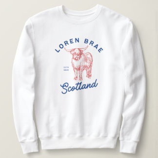 Loren Brae Scotland Coo Jumper Sweatshirt