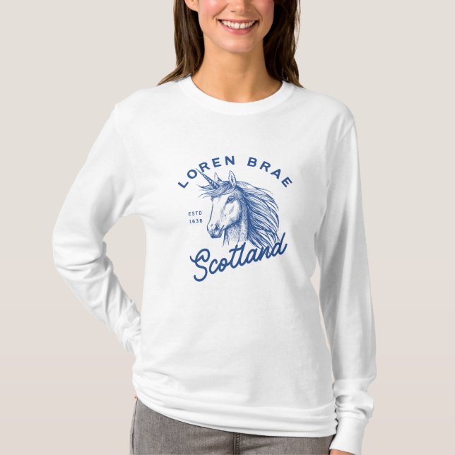 Loren Brae Unicorn T-Shirt (Vorderseite)