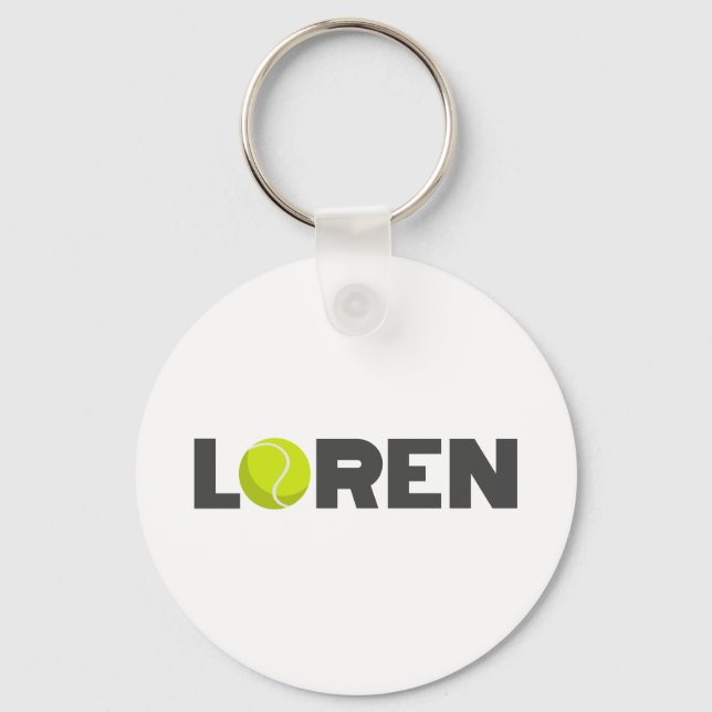 Loren Tennis Schlüsselanhänger (Vorderseite)