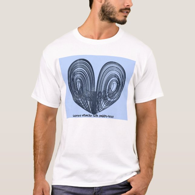 Lorenz attractor mit Sattelfokus T-Shirt (Vorderseite)