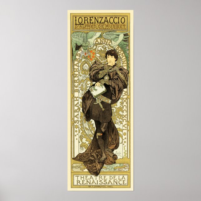 LORENZACCIO Theater De Le Renaissance Altes Franzö Poster (Vorne)