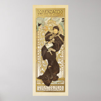 Lorenzaccio von Alphonse Mucha Poster