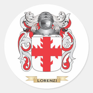 Lorenzi-Wappen (Familienwappen) Runder Aufkleber
