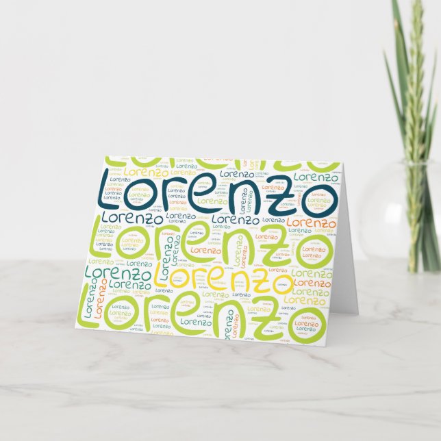Lorenzo Karte (Vorderseite)