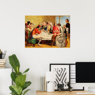 Lorenzo und Isabella von John Everett Millais Poster