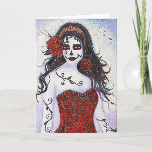 Loretta Day of the Dead Card by Renee Karte (Vorderseite)
