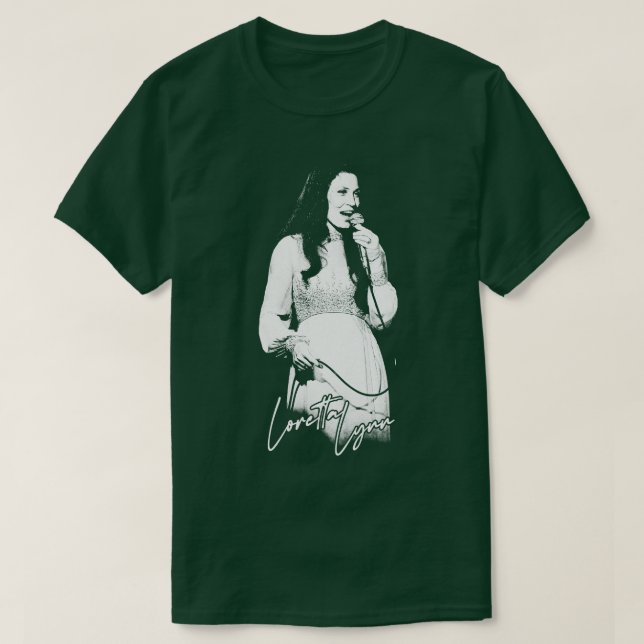Loretta Lynn 70er Style Country Fan Design 1 T-Shirt (Design vorne)