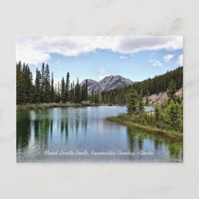 Lorette Ponds Kananaskis Country Alberta Postkarte (Vorderseite)
