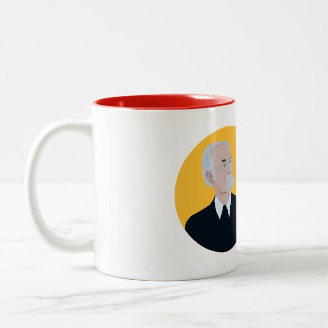 Loriot - Lustiger Spruch - Früher war mehr lametta Zweifarbige Tasse (Links)