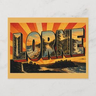 Lorne Victoria Australien Wasserfall an der Küste  Postkarte
