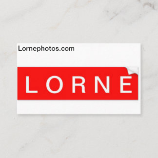 Lorne-Visitenkarte Visitenkarte