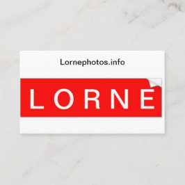 Lorne-Visitenkarte Visitenkarte