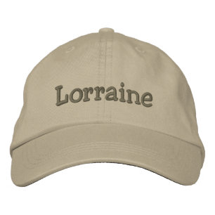 Lorraine Name bestickt Baseball Cap Khaki Bestickte Kappe