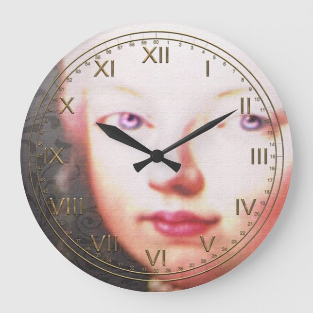 Lorraynna französisches Barock Große Wanduhr (Vorderseite)