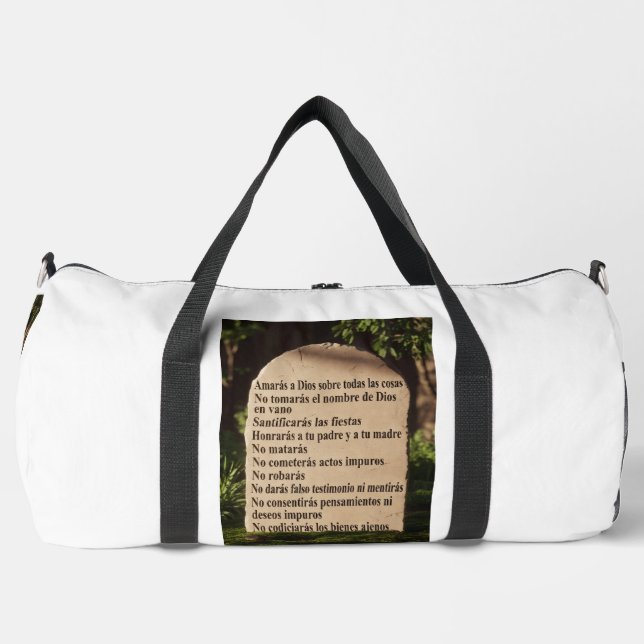 Los 10 mandamientos duffle bag (Vorderseite)