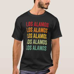 Los Alamos Landkreis New Mexico Regenbogentext T-Shirt