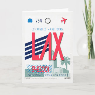 Los Angeles Airport Gepäckposter Karte