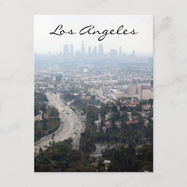 Los Angeles Ansicht Postkarte (Vorderseite)