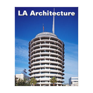 Los Angeles Architecture Hauptstadt Platten Hollyw Leinwanddruck