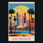 Los Angeles, Art Deco Illustration, Poster<br><div class="desc">Los Angeles,  Kalifornien Vintage Kunst Deko Illustration.</div>