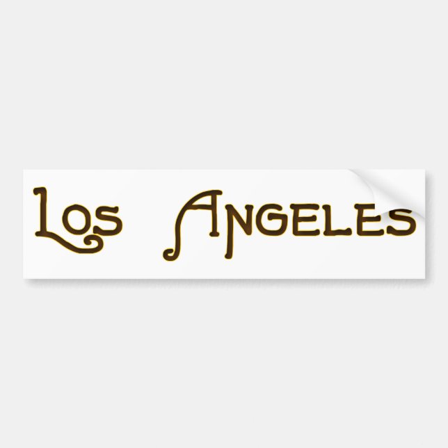 Los Angeles Art Deco Logo Autoaufkleber (Vorne)