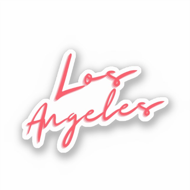 Los Angeles Aufkleber (Vorderseite)