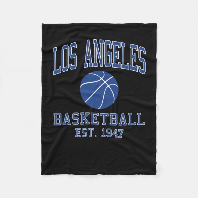 Los Angeles Basketball Fleecedecke (Vorderseite)