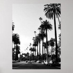 Los Angeles Black & White Fotografie Poster Print