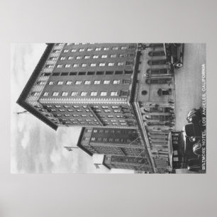 Los Angeles, CA-Ansicht von Biltmore Hotel Poster