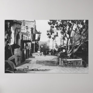 Los Angeles, CA-Ansicht von Olvera-Straße Poster