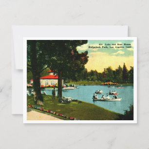 Los Angeles CA Hollenbeck Park 1910er Postkarte