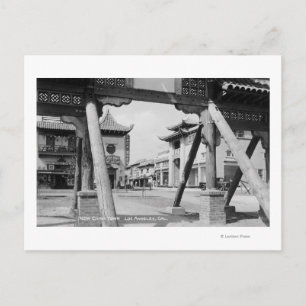 Los Angeles, CA New Chinatown Street Scene Postkarte
