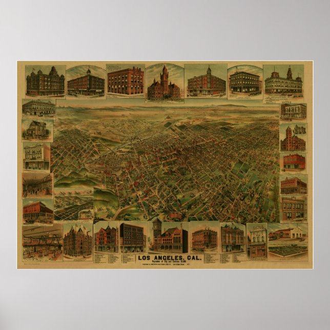 Los Angeles CA Poster (Vorne)