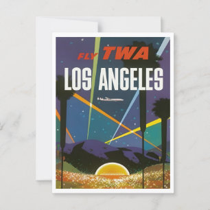 Los Angeles CA Reisen Vintag Retro Inspiriert Postkarte