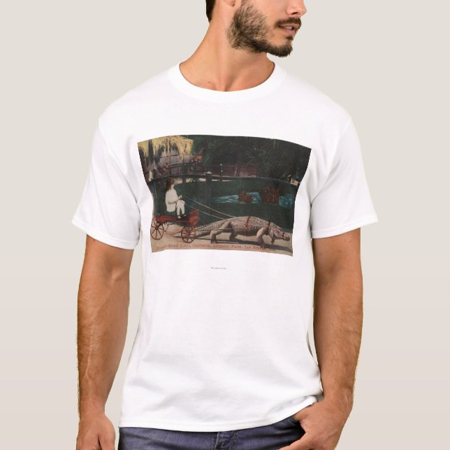 Los Angeles, CAAlligator FarmPulling Mädchen T-Shirt (Vorderseite)