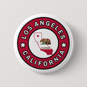 Los Angeles California Button