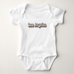 Los Angeles California Chrome City Classic Art Baby Strampler